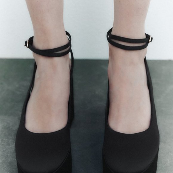 ZARA HIGH HEEL PLATFORM SLINGBACK SHOES/ZARA HEELS - Picture 3 of 7